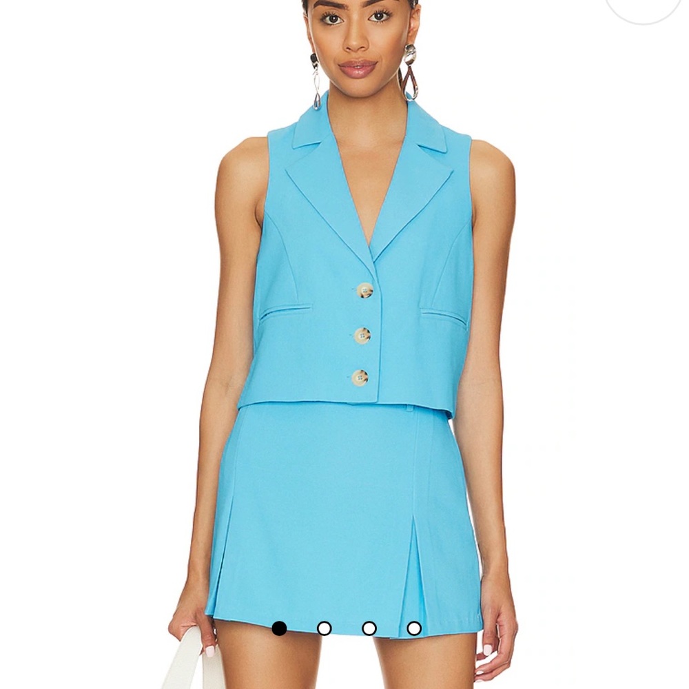 Central Park West Brooke Vest & Mini Skirt